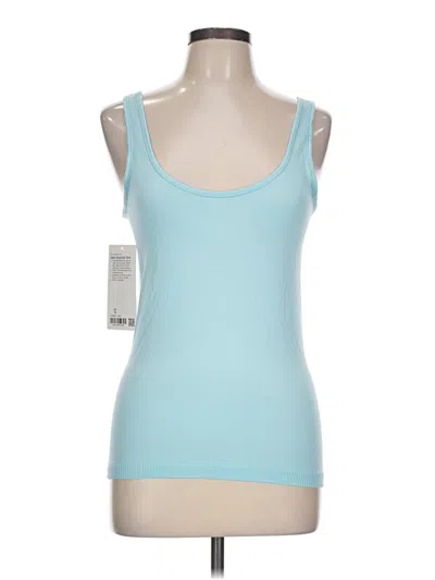 Pre-owned Lululemon Athletica Tank Top Blue Square Neckline Tops