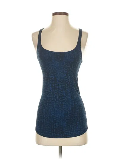 Pre-owned Lululemon Athletica Tank Top Blue Strapless Neckline Tops