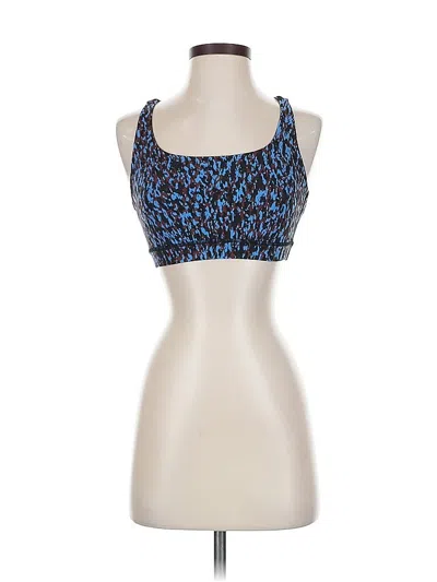 Pre-owned Lululemon Athletica Tank Top Blue Strapless Neckline Tops