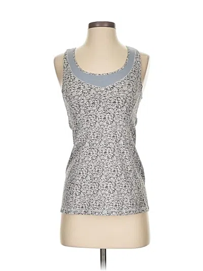 Pre-owned Lululemon Athletica Tank Top Blue Strapless Neckline Tops