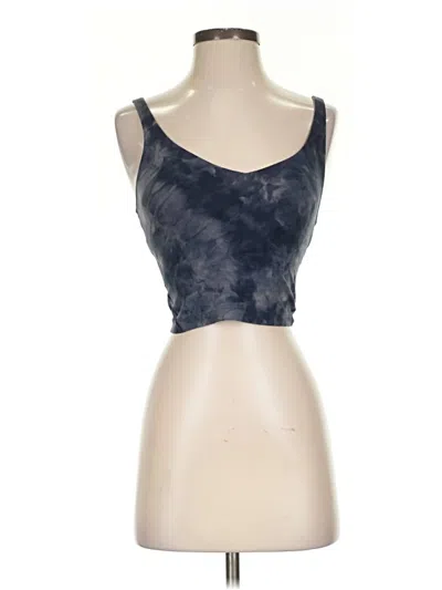 Pre-owned Lululemon Athletica Tank Top Blue Strapless Neckline Tops