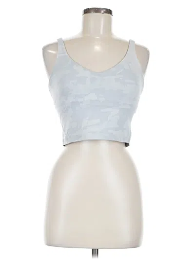 Pre-owned Lululemon Athletica Tank Top Blue Strapless Neckline Tops