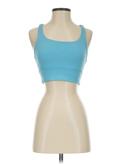Pre-owned Lululemon Athletica Tank Top Blue Strapless Neckline Tops