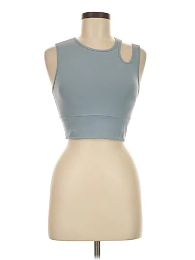 Pre-owned Lululemon Athletica Tank Top Blue Strapless Neckline Tops