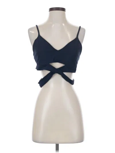 Pre-owned Lululemon Athletica Tank Top Blue Strapless Neckline Tops
