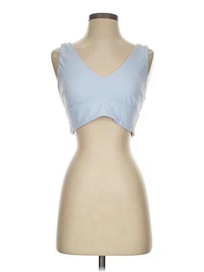 Pre-owned Lululemon Athletica Tank Top Blue Strapless Neckline Tops