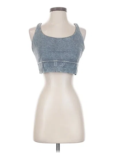 Pre-owned Lululemon Athletica Tank Top Blue Strapless Neckline Tops
