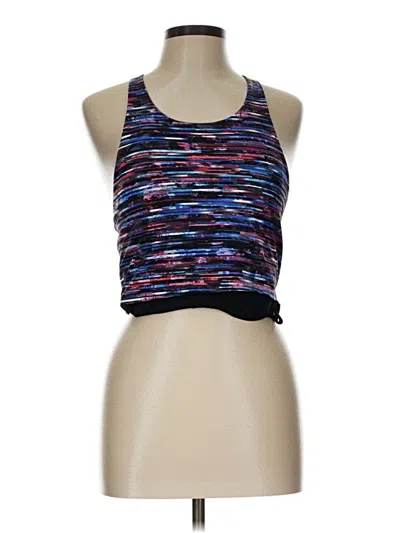 Pre-owned Lululemon Athletica Tank Top Blue Strapless Neckline Tops