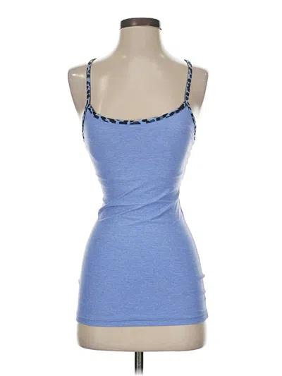 Pre-owned Lululemon Athletica Tank Top Blue Sweetheart Neckline Tops