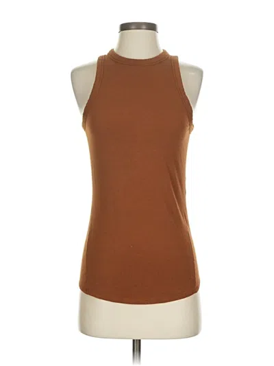 Pre-owned Lululemon Athletica Tank Top Brown Halter Neckline Tops