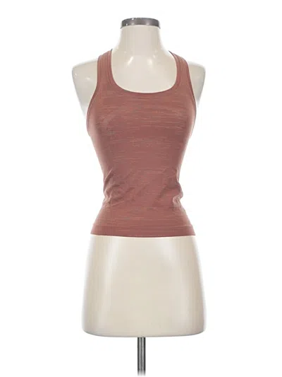 Pre-owned Lululemon Athletica Tank Top Brown Halter Neckline Tops