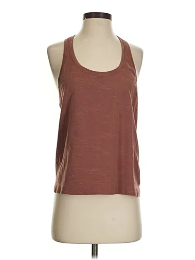 Pre-owned Lululemon Athletica Tank Top Brown Halter Neckline Tops