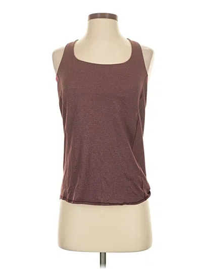Pre-owned Lululemon Athletica Tank Top Brown Halter Neckline Tops