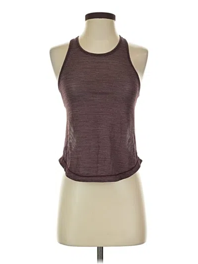 Pre-owned Lululemon Athletica Tank Top Brown Halter Neckline Tops