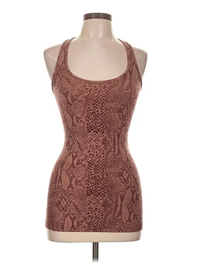 Pre-owned Lululemon Athletica Tank Top Brown Halter Neckline Tops