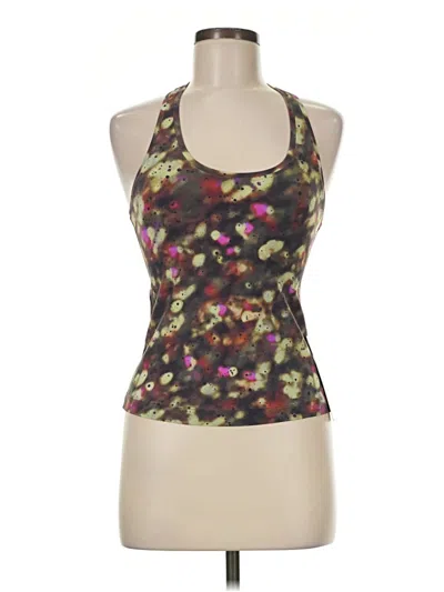 Lululemon Athletica Tank Top Brown Halter Neckline Tops In Multi