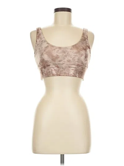 Pre-owned Lululemon Athletica Tank Top Brown Strapless Neckline Tops