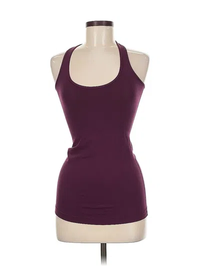 Pre-owned Lululemon Athletica Tank Top Burgundy Halter Neckline Tops
