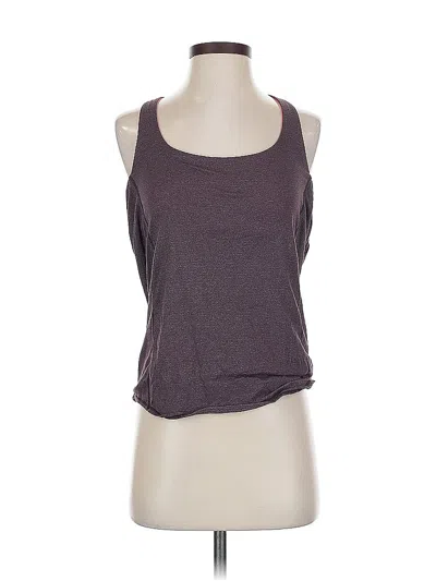 Pre-owned Lululemon Athletica Tank Top Burgundy Halter Neckline Tops