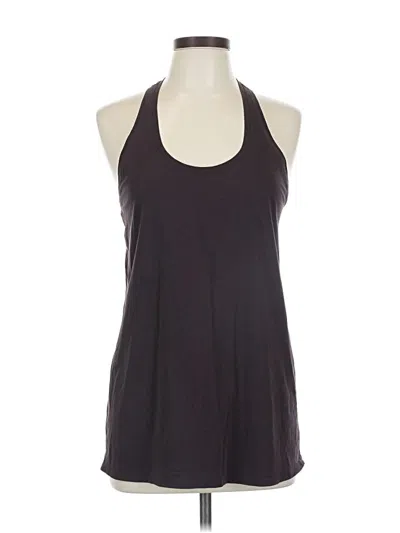 Pre-owned Lululemon Athletica Tank Top Burgundy Halter Neckline Tops