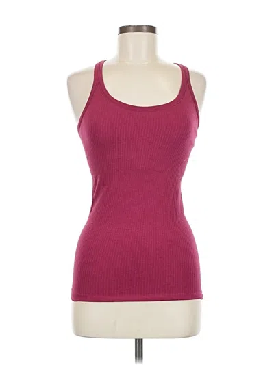 Pre-owned Lululemon Athletica Tank Top Burgundy Halter Neckline Tops