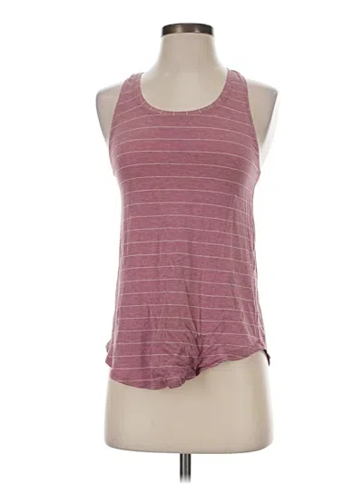 Pre-owned Lululemon Athletica Tank Top Burgundy Halter Neckline Tops