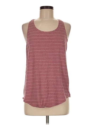 Pre-owned Lululemon Athletica Tank Top Burgundy Halter Neckline Tops