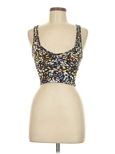 Pre-owned Lululemon Athletica Tank Top Gold Strapless Neckline Tops