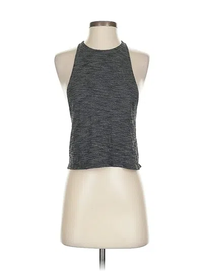 Pre-owned Lululemon Athletica Tank Top Gray Halter Neckline Tops