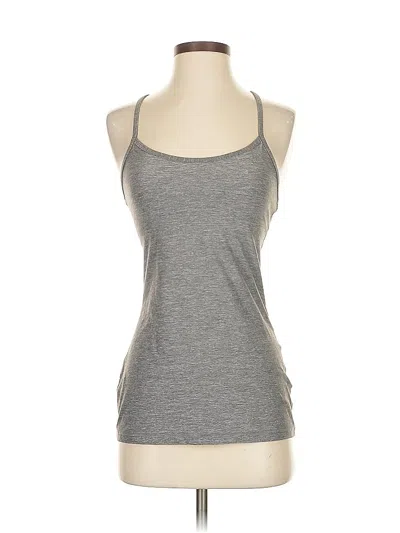 Pre-owned Lululemon Athletica Tank Top Gray Halter Neckline Tops