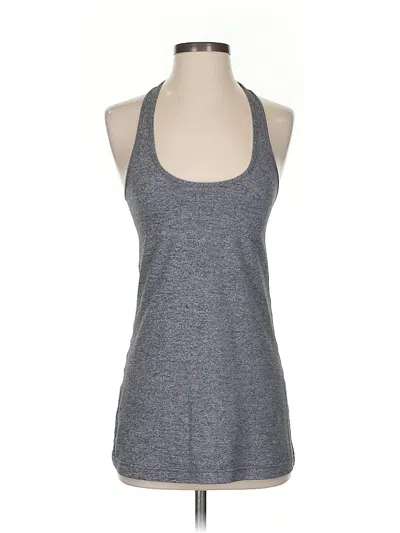 Pre-owned Lululemon Athletica Tank Top Gray Halter Neckline Tops