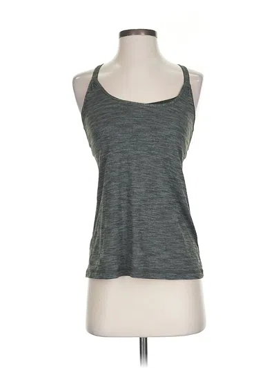 Pre-owned Lululemon Athletica Tank Top Gray Halter Neckline Tops