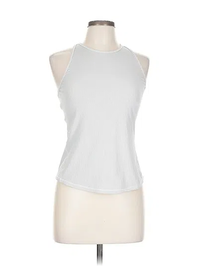 Pre-owned Lululemon Athletica Tank Top Gray Halter Neckline Tops