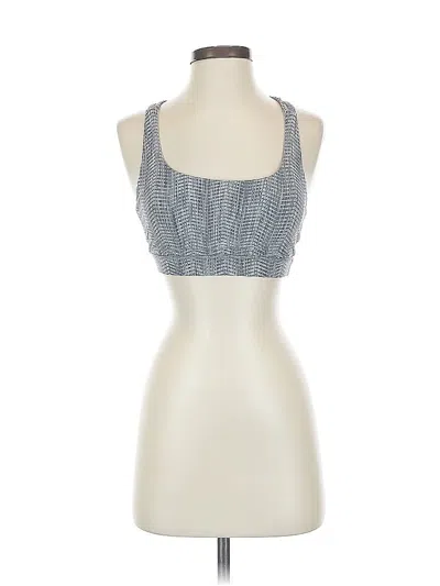 Pre-owned Lululemon Athletica Tank Top Gray Halter Neckline Tops