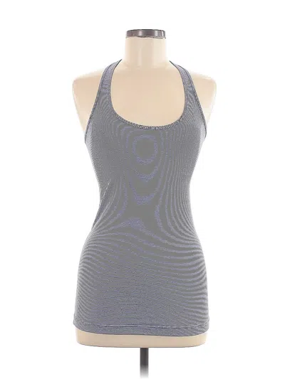 Pre-owned Lululemon Athletica Tank Top Gray Halter Neckline Tops