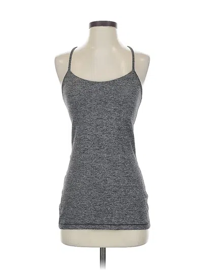 Pre-owned Lululemon Athletica Tank Top Gray Halter Neckline Tops