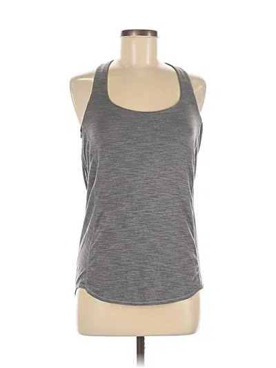 Pre-owned Lululemon Athletica Tank Top Gray Halter Neckline Tops