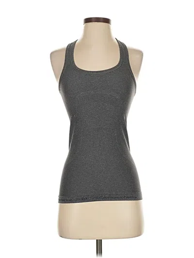 Pre-owned Lululemon Athletica Tank Top Gray Halter Neckline Tops
