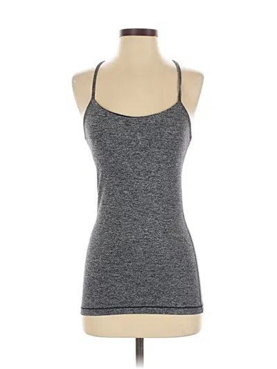 Pre-owned Lululemon Athletica Tank Top Gray Halter Neckline Tops