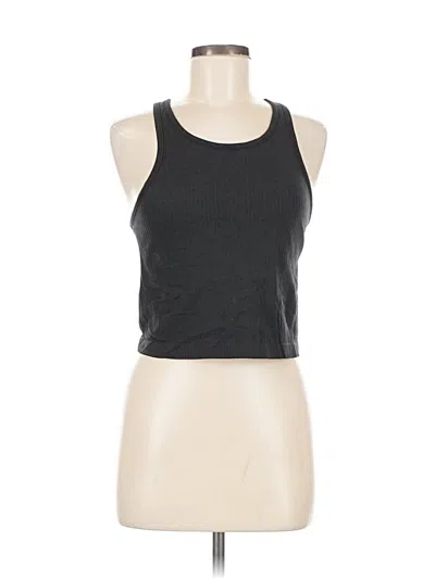 Pre-owned Lululemon Athletica Tank Top Gray Halter Neckline Tops