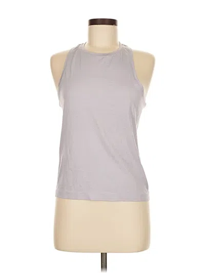 Pre-owned Lululemon Athletica Tank Top Gray Halter Neckline Tops