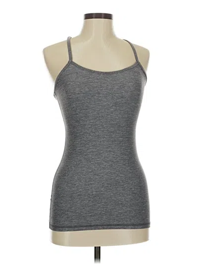 Pre-owned Lululemon Athletica Tank Top Gray Halter Neckline Tops