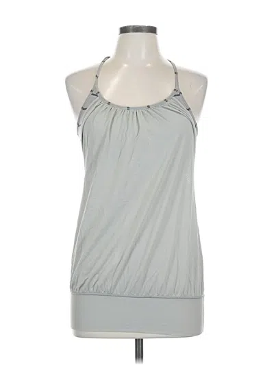 Pre-owned Lululemon Athletica Tank Top Gray Halter Neckline Tops
