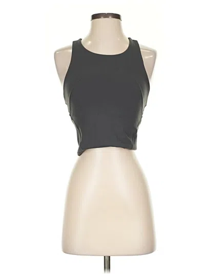 Pre-owned Lululemon Athletica Tank Top Gray Halter Neckline Tops
