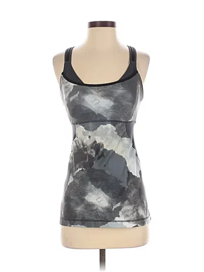 Pre-owned Lululemon Athletica Tank Top Gray Halter Neckline Tops
