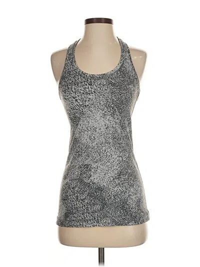 Pre-owned Lululemon Athletica Tank Top Gray Halter Neckline Tops