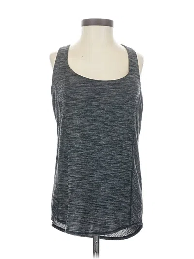 Pre-owned Lululemon Athletica Tank Top Gray Halter Neckline Tops
