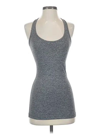 Pre-owned Lululemon Athletica Tank Top Gray Halter Neckline Tops