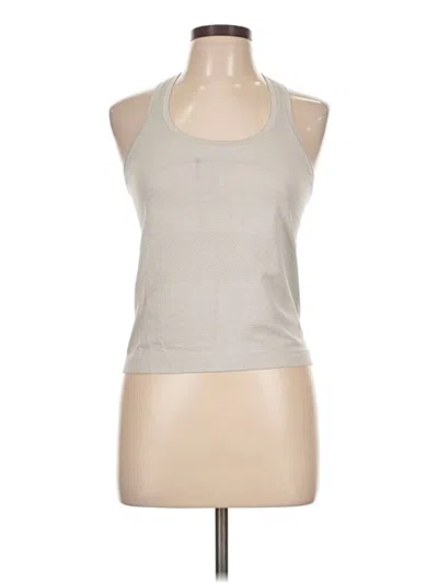 Pre-owned Lululemon Athletica Tank Top Gray Halter Neckline Tops