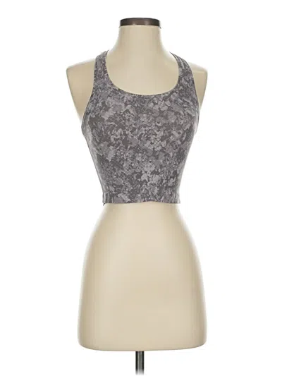 Pre-owned Lululemon Athletica Tank Top Gray Halter Neckline Tops
